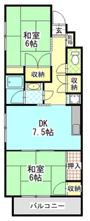 桃山ハイツ【3階】の間取り