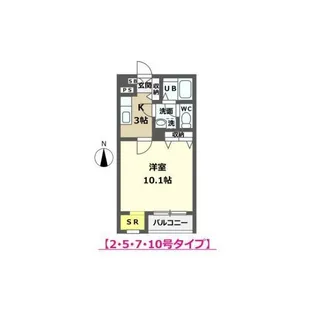 コンフリーIII【3階】の間取り