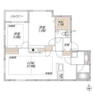 Belle fleur 目白【3階】の間取り