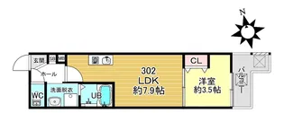 BKB仙石屋敷【3階】の間取り