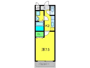 フジパレスグランマルシェBの間取り