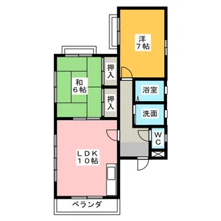 パルデンス【2階】の間取り