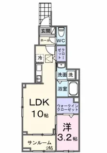 グランビアレジデンス【1階】の間取り