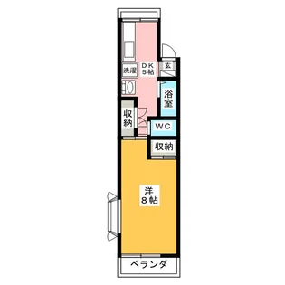コーポハウスカモン【3階】の間取り