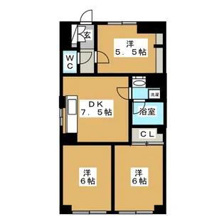 ハイツサンローゼ【2階】の間取り
