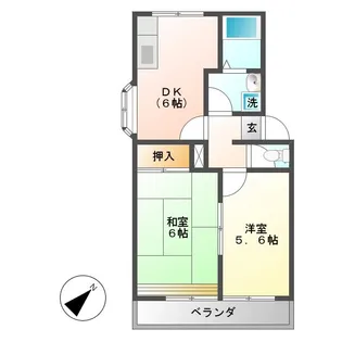 パレロワイヤル【2階】の間取り
