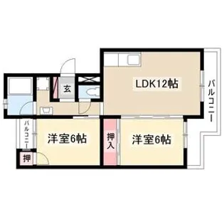 ハイツ藤静【4階】の間取り