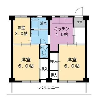 ビレッジハウス谷口2号棟【2階】の間取り