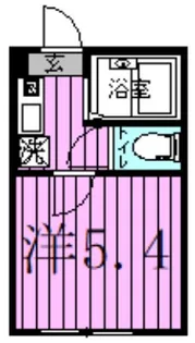 マーレ五反野【1階】の間取り