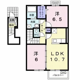 スノーベル【2階】の間取り