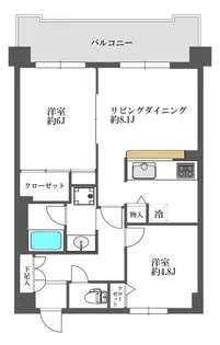 パロス駒場東大前【4階】の間取り