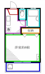 コーポすみた【2階】の間取り