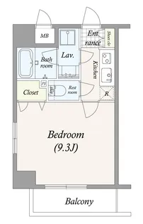 パレステュディオ新御徒町【3階】の間取り