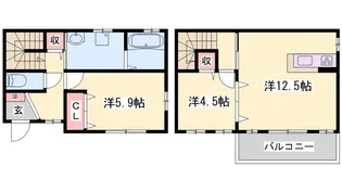 ノーブルハイツ【1階】の間取り