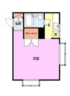 コーポあかさわ【1階】の間取り