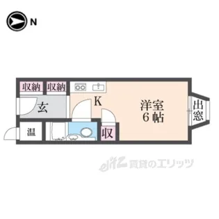 アリタマンション長瀬【4階】の間取り