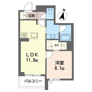 ルミナス・エイル【3階】の間取り