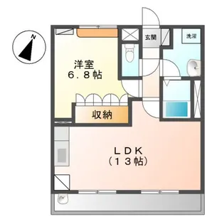 クレメント駒木B【2階】の間取り