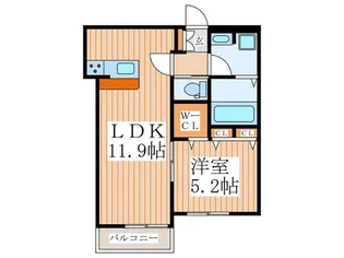 メゾンドEXE.V【1階】の間取り
