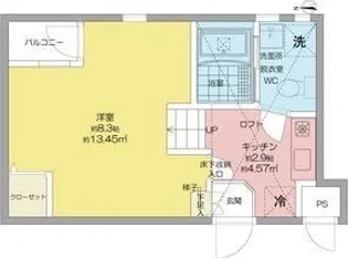 ノヴェル千代田【1階】の間取り