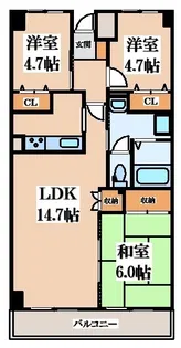 戴慶カーサグラシア【5階】の間取り