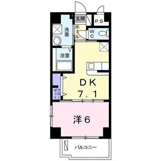 メゾン・ファミール開南【2階】の間取り