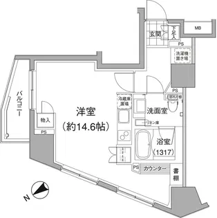 パークハビオ元麻布【3階】の間取り