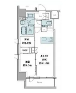クレストコート東中野【10階】の間取り
