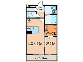 グリ-ンクレスト日吉【2階】の間取り
