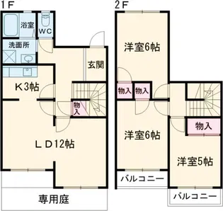 ファニータウン藤沢Bの間取り