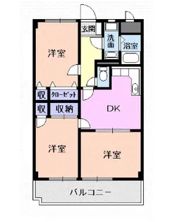 クオリティハイムやわらぎ【2階】の間取り
