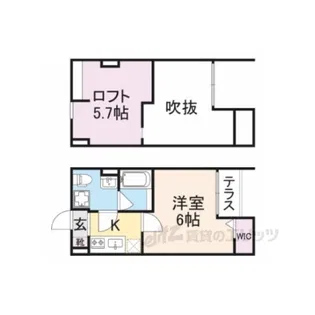 プラムハウス【1階】の間取り