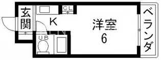 エクセルシオール長田【7階】の間取り