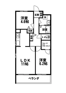 View Court SORA【3階】の間取り
