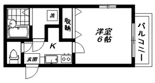 東京都大田区大森北6【マンション】の間取り