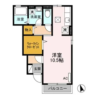 長野県長野市篠ノ井会【アパート】の間取り