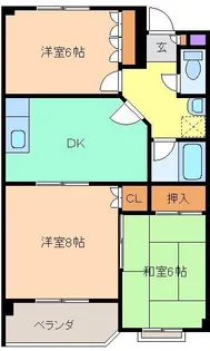 グランソルジュ【3階】の間取り