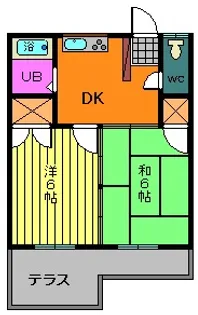 福島県郡山市富田町字北向【アパート】の間取り