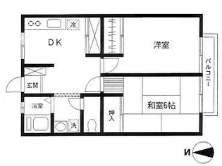 パークハイツ松尾【1階】の間取り