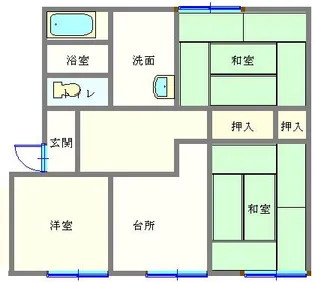 ラフォーレ山下【1階】の間取り