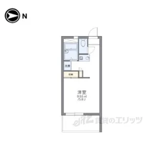 レオパレスEASTFIELD精華【1階】の間取り