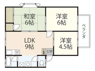 ウィンディア古江西【2階】の間取り