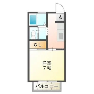 ハイツシーダー【1階】の間取り