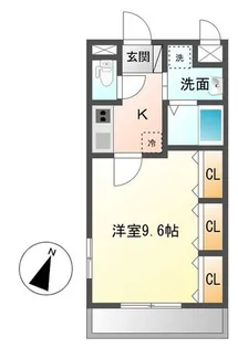 ビレッジ高坪II【2階】の間取り