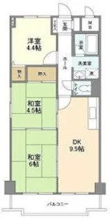 エムグランツ弐番館【4階】の間取り