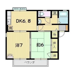 イステイトA【1階】の間取り