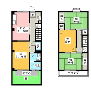 愛知県江南市江森町中【一戸建】の間取り