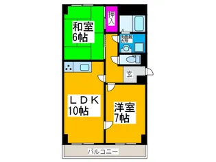 ウォールストリート【3階】の間取り