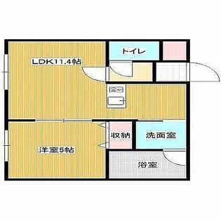 サンライズ【2階】の間取り