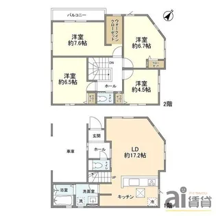 埼玉県ふじみ野市南台1【一戸建】の間取り